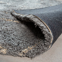 Load image into Gallery viewer, Silver With Ivory Plain Premium Micro Shag Rug