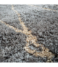 Load image into Gallery viewer, Silver With Ivory Plain Premium Micro Shag Rug