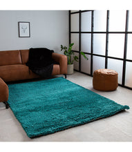 Load image into Gallery viewer, Turquoise Plain Premium Micro Shag Rug