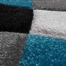 Load image into Gallery viewer, Aqua Multi Stylish Premium Modern Shaggy Rug