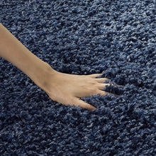 Load image into Gallery viewer, Royal Blue Plain - Premium Round Shaggy Rug