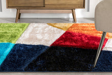 Load image into Gallery viewer, Rainbow Color 3D Cut Collection Classical Shaggy Carpet