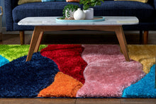 Load image into Gallery viewer, Color Rainbow 3D Cut Collection Classical Shaggy Carpet