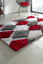Load image into Gallery viewer, Red Multi Premium Stylish Shaggy Rug