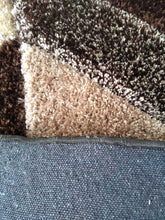 Load image into Gallery viewer, Stylish Brown Multi Design Shag Rug