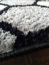 Load image into Gallery viewer, Stylish Gray Multi Design Shag Rug