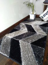 Load image into Gallery viewer, Gray Multi Stylish Design Shag Rug