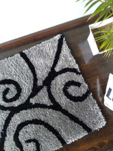 Load image into Gallery viewer, Stylish Gray Multi Design Shag Rug