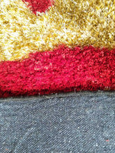 Load image into Gallery viewer, Stylish Red Flower Beige Multi Design Shag Rug