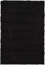 Load image into Gallery viewer, Black Plain Beautiful Micro Soft Shag Rug