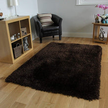 Load image into Gallery viewer, Dark Brown Premium Beautiful Micro Shag Rug