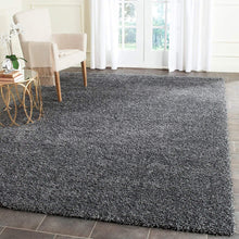 Load image into Gallery viewer, Gray Plain Premium Beautiful Micro Shag Rug