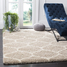Load image into Gallery viewer, Beige & Ivory Beautiful Premium Micro Shag Rug
