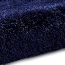 Load image into Gallery viewer, Blue Plain - Premium Round Shaggy Rug