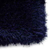 Load image into Gallery viewer, Blue Plain - Premium Round Shaggy Rug