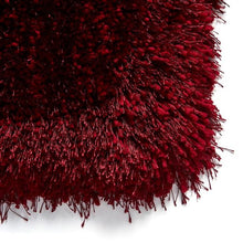 Load image into Gallery viewer, MAROON Plain - Premium Round Shaggy Rug