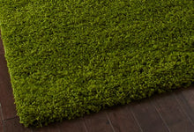 Load image into Gallery viewer, Green Plain  - Premium Round Shaggy Rug