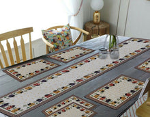 Load image into Gallery viewer, Hut Design Jacquard Dining Table Mats