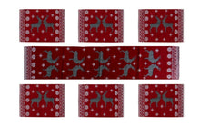 Load image into Gallery viewer, Deer Red Jacquard Dining Table Mats