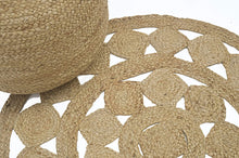 Load image into Gallery viewer, Natural Jute Pouf/Ottoman