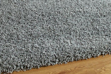 Load image into Gallery viewer, Silver Plain  - Premium Round Shaggy Rug