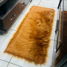 Load image into Gallery viewer, Golden Bedside Faux Fur Runner, Luxury Fluffy Runner - 60x150 Cm (2x5 feet)
