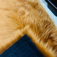 Load image into Gallery viewer, Golden Bedside Faux Fur Runner, Luxury Fluffy Runner - 60x150 Cm (2x5 feet)
