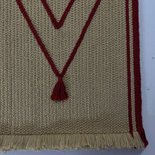Load image into Gallery viewer, Luxurious Microfiber Braided Runner Beige with Red - 2 Feet x 5 Feet
