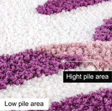 Load image into Gallery viewer, Super Soft Anti Skid (40x60 cm) Microfiber Mat for Bathroom/Bedroom/Kitchen - Purple Leaf
