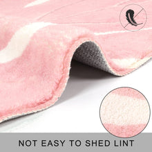 Load image into Gallery viewer, Super Soft Anti Skid (40x60 cm) Microfiber Mat for Bathroom/Bedroom/Kitchen - Leaf Pink
