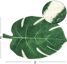 Load image into Gallery viewer, Super Soft Anti Skid (40x60 cm) Microfiber Mat for Bathroom/Bedroom/Kitchen - Leaf Green
