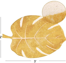 Load image into Gallery viewer, Super Soft Anti Skid (40x60 cm) Microfiber Mat for Bathroom/Bedroom/Kitchen - Leaf Golden
