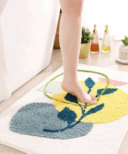 Load image into Gallery viewer, Super Soft Anti Skid (40x60 cm) Microfiber Mat for Bathroom/Bedroom/Kitchen - White Multi
