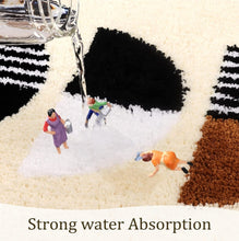 Load image into Gallery viewer, Super Soft Anti Skid (40x60 cm) Microfiber Mat for Bathroom/Bedroom/Kitchen, Light Beige
