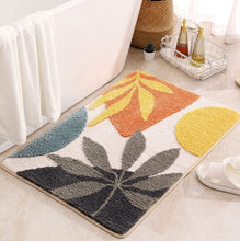 Load image into Gallery viewer, Super Soft Anti Skid (40x60 cm) Microfiber Mat for Bathroom/Bedroom/Kitchen, Multi-Leaf
