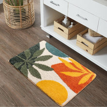 Load image into Gallery viewer, Super Soft Anti Skid (40x60 cm) Microfiber Mat for Bathroom/Bedroom/Kitchen - Yellow Leaf
