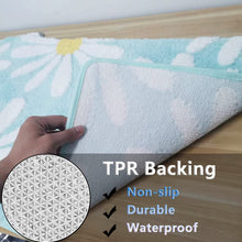 Load image into Gallery viewer, Super Soft Anti Skid (40x60 cm) Microfiber Mat for Bathroom/Bedroom/Kitchen - Aqua
