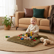 Load image into Gallery viewer, Animal Color Faux Fur Mat, Luxury Fluffy Area Rug - 2x2 feet
