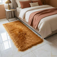 Load image into Gallery viewer, Golden Fur Bedside Faux Fur Runner, Luxury Fluffy Runner - 60x150 Cm - 2x5 feet
