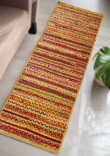 Load image into Gallery viewer, Braided Natural Jute With Multi Cotton Area carpet
