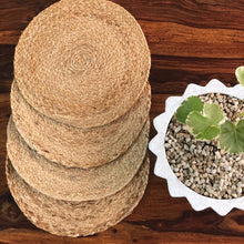 Load image into Gallery viewer, Beige Braided Handmade Handwoven Mat for Dining Table (72'x18')
