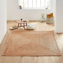Load image into Gallery viewer, Square Braided Natural Rug Hand Woven Jute/Rug - Beige
