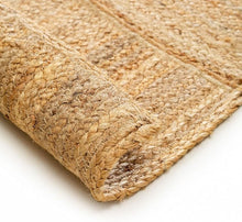Load image into Gallery viewer, Braided Natural Jute Box Pattern Area Rug
