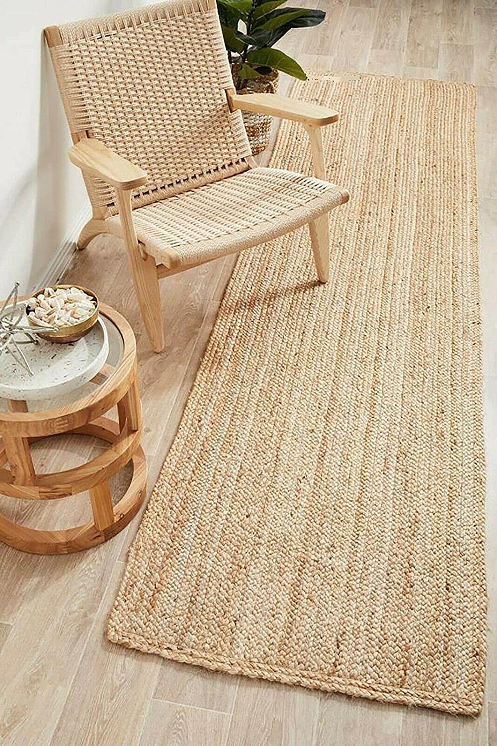 100% Natural Jute Collection Classic Hand Woven Area Rug