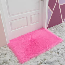 Load image into Gallery viewer, Pink Faux Fur Mat, Luxury Fluffy Area Rug - 2x3 feet
