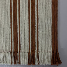 Load image into Gallery viewer, Luxurious Microfiber Braided Runner Brown with white - 2 Feet x 5 Feet
