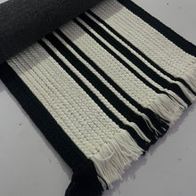 Load image into Gallery viewer, Luxurious Microfiber Braided Runner White, Black - 2 Feet x 5 Feet
