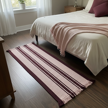 Load image into Gallery viewer, Luxurious Microfiber Braided Runner Pink, Purple - 2 Feet x 5 Feet
