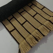 Load image into Gallery viewer, Luxurious Microfiber Geometric Braided Runner Beige &amp; Brown - 2 Feet x 5 Feet

