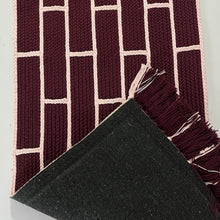 Load image into Gallery viewer, Luxurious Microfiber Geometric Braided Runner Purple &amp; White - 2 Feet x 5 Feet
